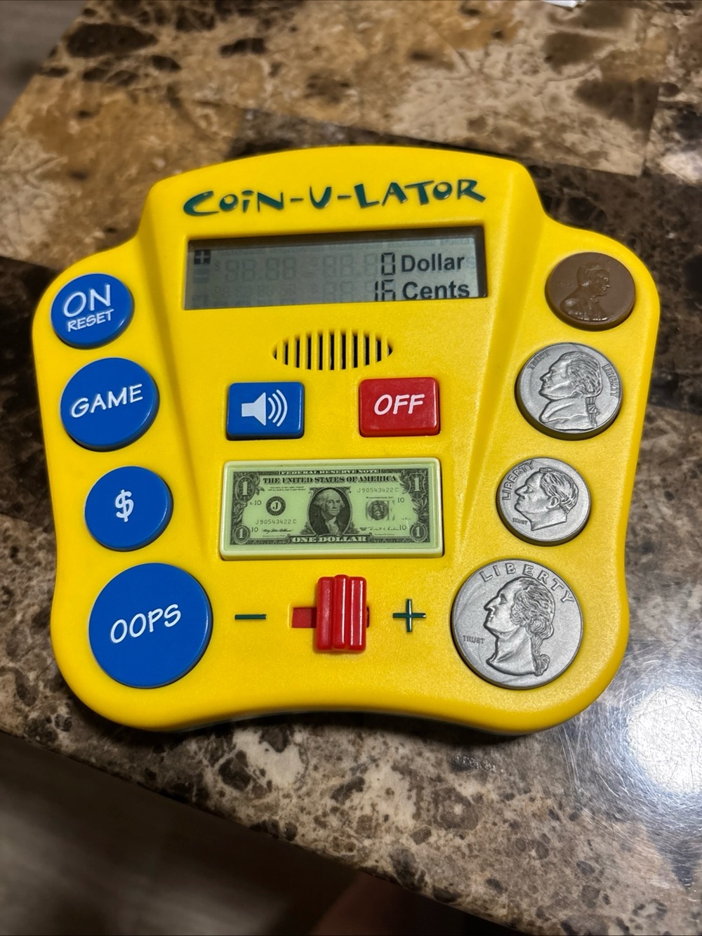 Kids Yellow Coin Counter Educational Toy